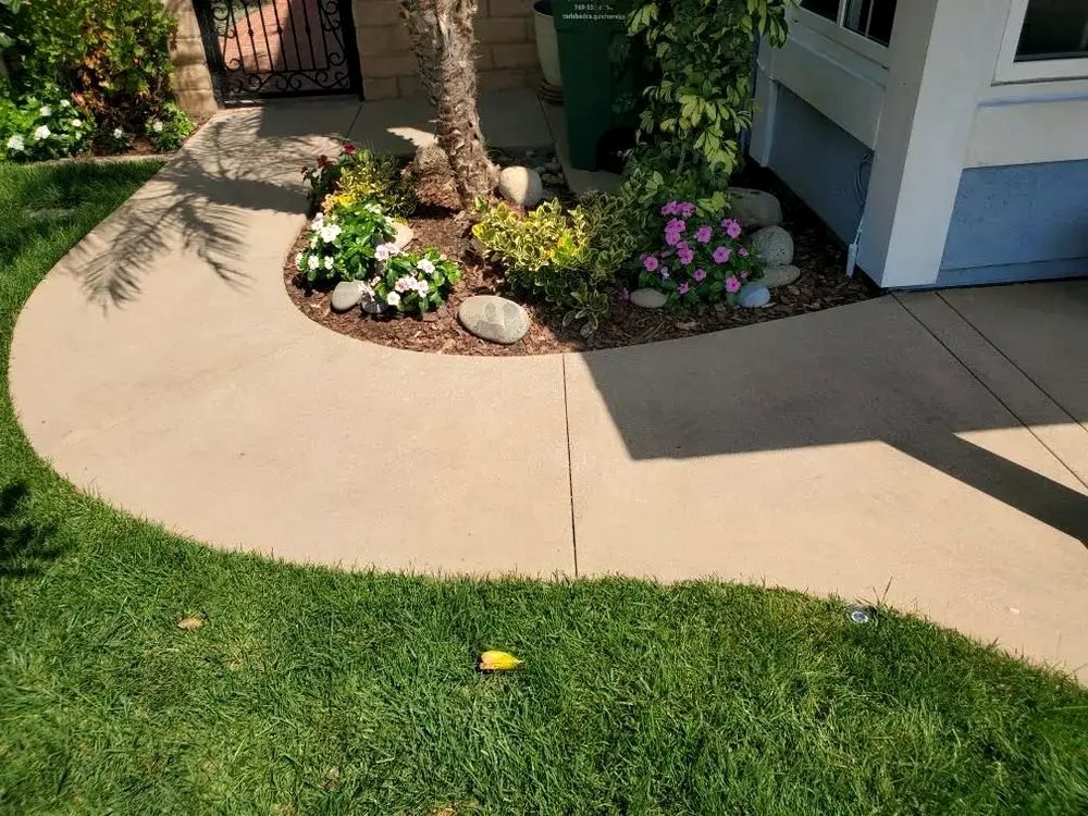 Residential concrete patio