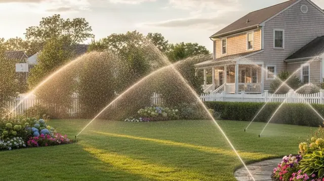 Professional irrigation sprinkler system installation