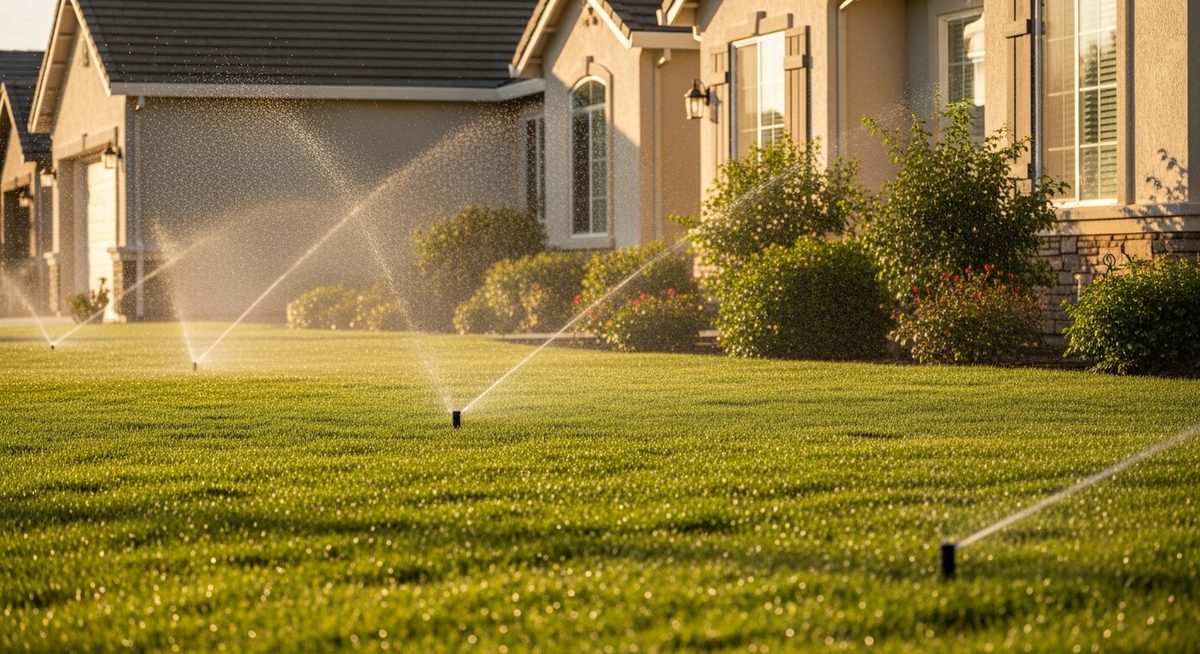 Sprinkler System Installation in Riverbank, CA — Palmstone Landscaping