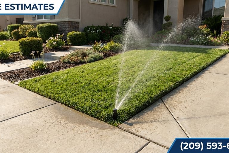 Turlock sprinkler installation results